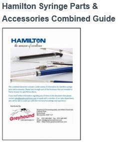 Hamilton Syringe Parts & Accessories Combined Guide